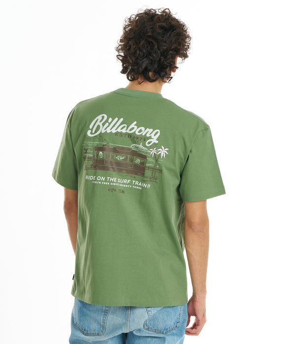 BILLABONG メンズ SURF TRAIN Tシャツ 【2026年秋冬モデル】 VIG / XL