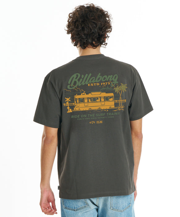 BILLABONG メンズ SURF TRAIN Tシャツ 【2026年秋冬モデル】 WAA / XL