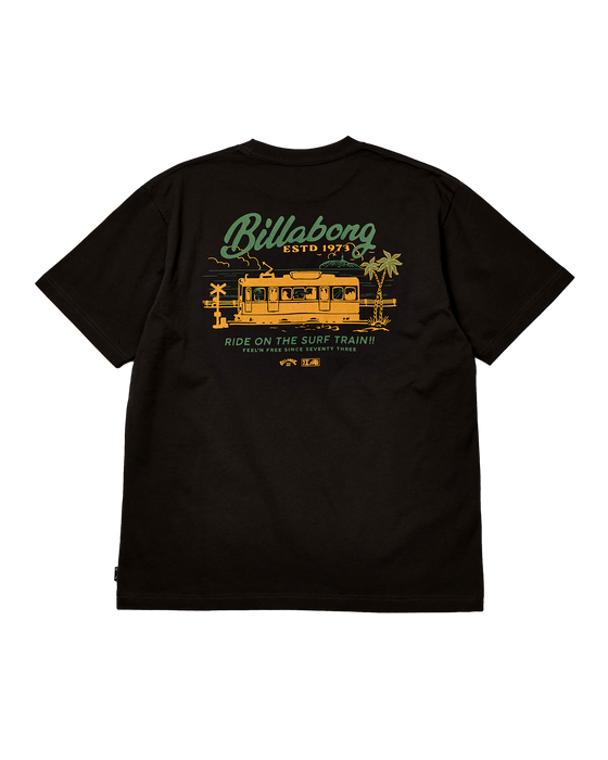 BILLABONG メンズ SURF TRAIN Tシャツ【OVER FIT】【江ノ電×BILLABONG】【2026年秋冬モデル】