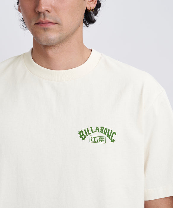 BILLABONG メンズ ENODEN ARCH Tシャツ 【2026年秋冬モデル】 CRM / XL