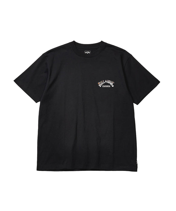 BILLABONG メンズ RE-ISSUE ARCH Tシャツ【OVER FIT】【江ノ電×BILLABONG】【2026年秋冬モデル】