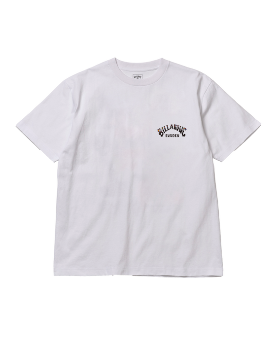 BILLABONG メンズ RE-ISSUE ARCH Tシャツ【OVER FIT】【江ノ電×BILLABONG】【2026年秋冬モデル】