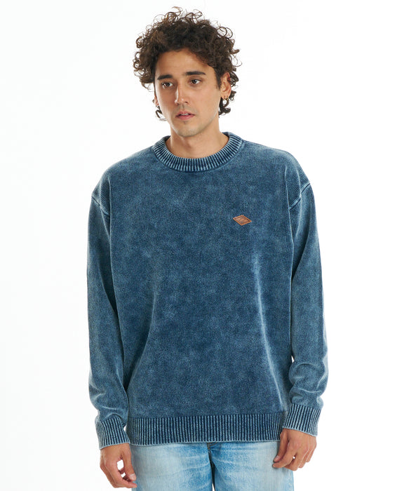 BILLABONG メンズ WAVE WASHED CREW セーター 【2026年秋冬モデル】 DNM / L