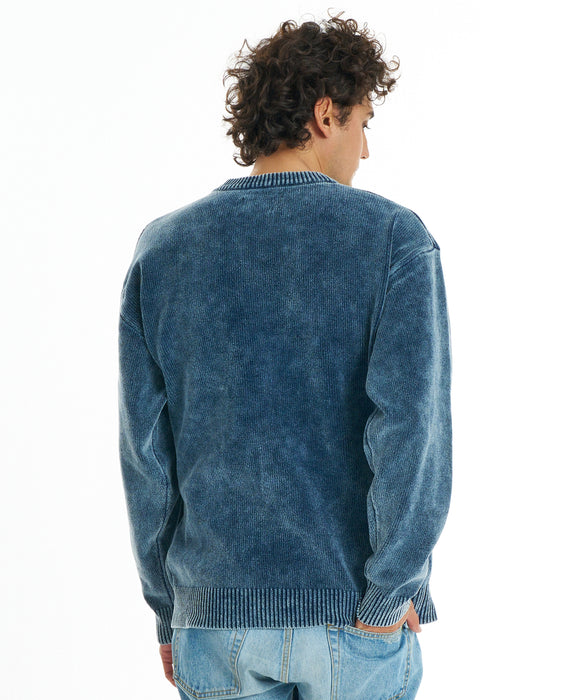 BILLABONG メンズ WAVE WASHED CREW セーター 【2026年秋冬モデル】 DNM / L