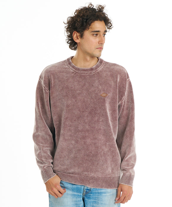 BILLABONG メンズ WAVE WASHED CREW セーター 【2026年秋冬モデル】 SHL / L