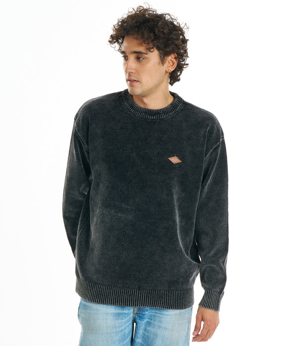 BILLABONG メンズ WAVE WASHED CREW セーター 【2026年秋冬モデル】 WAA / L