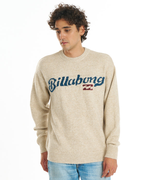 BILLABONG メンズ CREW NECK セーター 【2026年秋冬モデル】 OAT / L