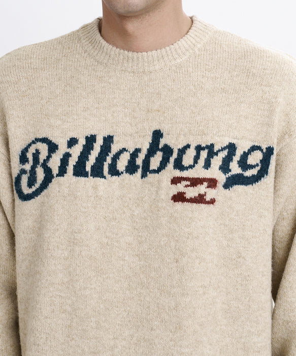 BILLABONG メンズ CREW NECK セーター 【2026年秋冬モデル】 OAT / L