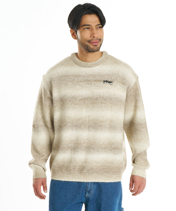 BILLABONG メンズ KASURI KNIT セーター 【2026年秋冬モデル】 BRN / XL