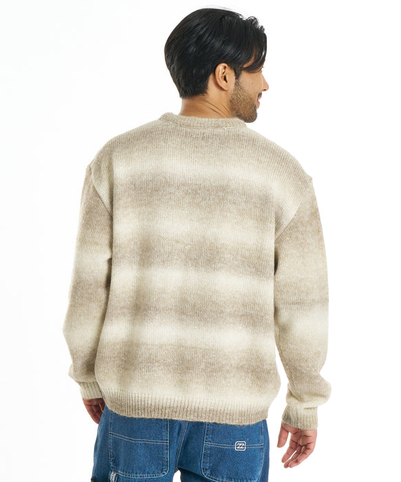 BILLABONG メンズ KASURI KNIT セーター 【2026年秋冬モデル】 BRN / XL