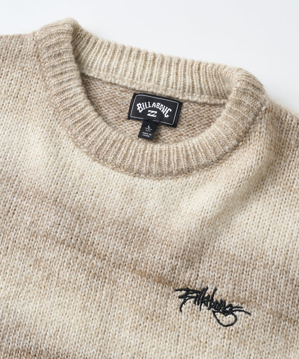 BILLABONG メンズ KASURI KNIT セーター 【2026年秋冬モデル】 BRN / XL