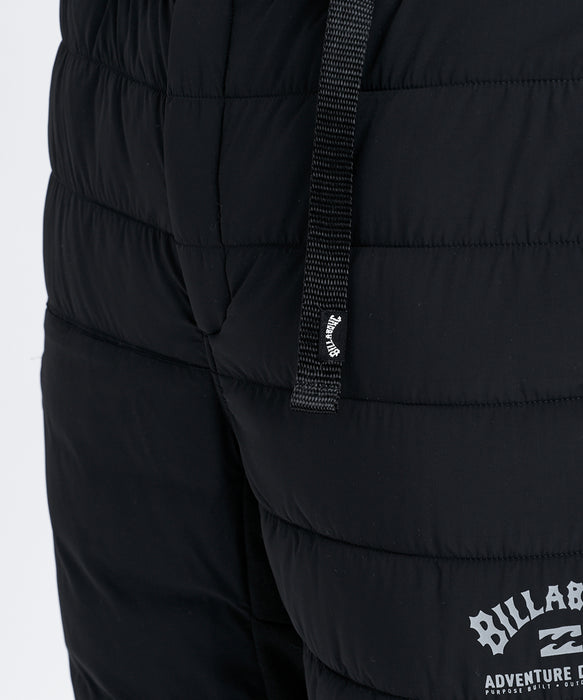 BILLABONG メンズ PUFF PANT ロングパンツ 【2026年秋冬モデル】 BLK / XL