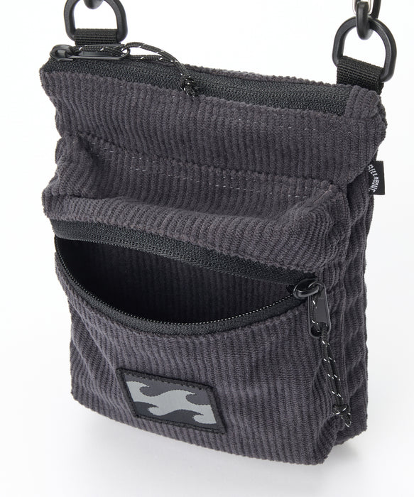 BILLABONG メンズ CORDUROY PHONE SACOCHE ショルダーバッグ 【2026年秋冬モデル】 BLK / F