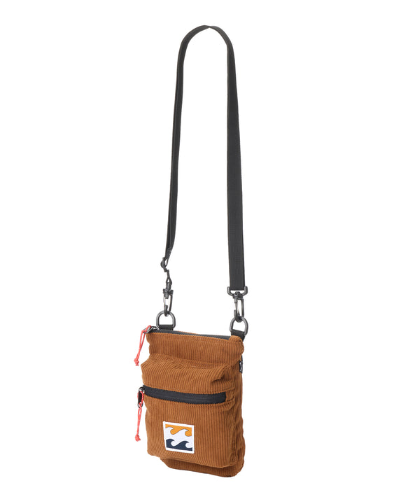 BILLABONG メンズ CORDUROY PHONE SACOCHE ショルダーバッグ 【2026年秋冬モデル】 BRN / F