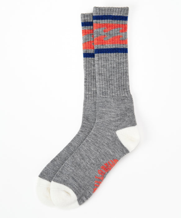 BILLABONG メンズ WINTER HIGHSOCKS　LINE ソックス 【2026年秋冬モデル】 GRY / F