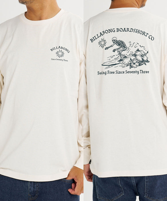 【直営店限定】BILLABONG メンズ SKULL バックプリント ロンT 【2026年秋冬モデル】