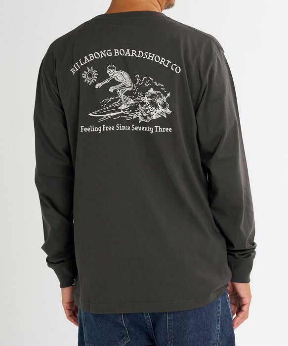 【直営店限定】BILLABONG メンズ SKULL バックプリント ロンT 【2026年秋冬モデル】