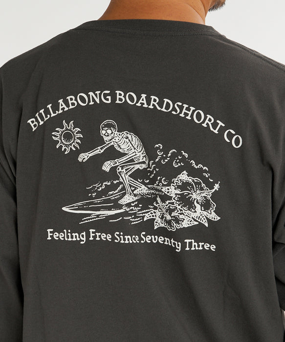 【直営店限定】BILLABONG メンズ SKULL バックプリント ロンT 【2026年秋冬モデル】