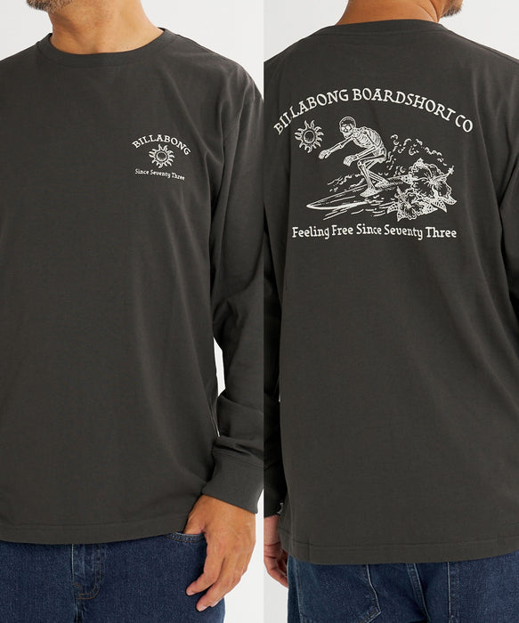 【直営店限定】BILLABONG メンズ SKULL バックプリント ロンT 【2026年秋冬モデル】