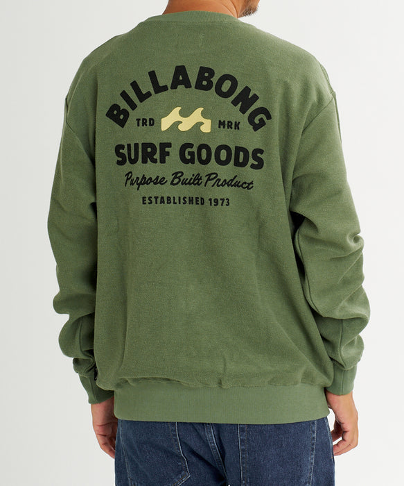 【直営店限定】BILLABONG メンズ バックプリント ロゴ トレーナー 【2026年秋冬モデル】