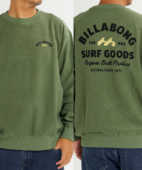 【直営店限定】BILLABONG メンズ バックプリント ロゴ トレーナー 【2026年秋冬モデル】