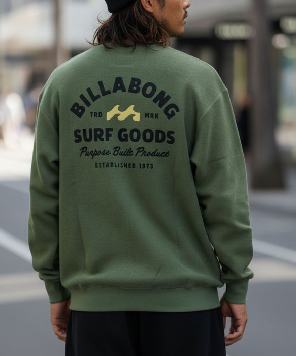 【直営店限定】BILLABONG メンズ バックプリント ロゴ トレーナー 【2026年秋冬モデル】