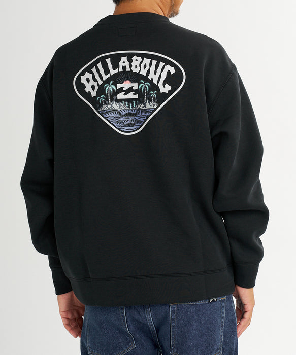 【直営店限定】BILLABONG メンズ トライアングル バックプリント トレーナー 【2026年秋冬モデル】