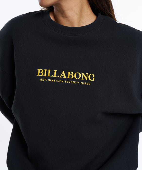 BILLABONG ウィメンズ DOUBLE KNIT LOOSE FI トレーナー 【2026年春夏モデル】 BLK / M