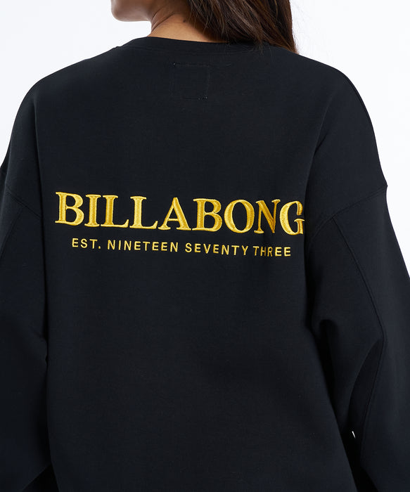 BILLABONG ウィメンズ DOUBLE KNIT LOOSE FI トレーナー 【2026年春夏モデル】 BLK / M