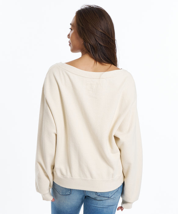 BILLABONG ウィメンズ BOATNECK CROPPED SWE トレーナー 【2026年春夏モデル】 WCP / M