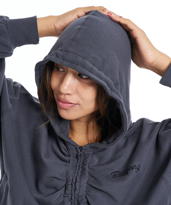 BILLABONG ウィメンズ CROPPED LIGHT SWEAT セットアップパーカー