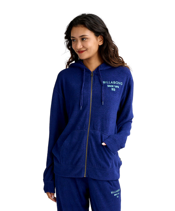 BILLABONG ウィメンズ PILE ZIP PARKA スウェットジャケット 【2026年春夏モデル】 NVY / L