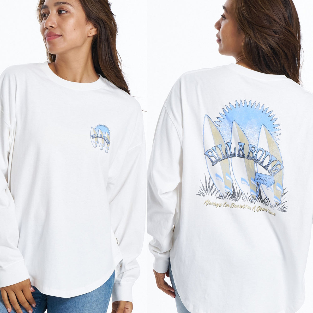 SALE】BILLABONG ウィメンズ READY AND SET ROUND ロンT 【2026年春夏