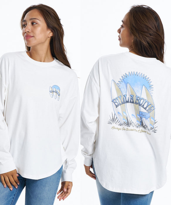 【SALE】BILLABONG ウィメンズ READY AND SET ROUND ロンT 【2026年春夏モデル】