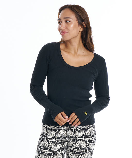 BILLABONG ウィメンズ 2WAY BABY FIT RIB LS ロンT 【2026年春夏モデル】 BLK / M