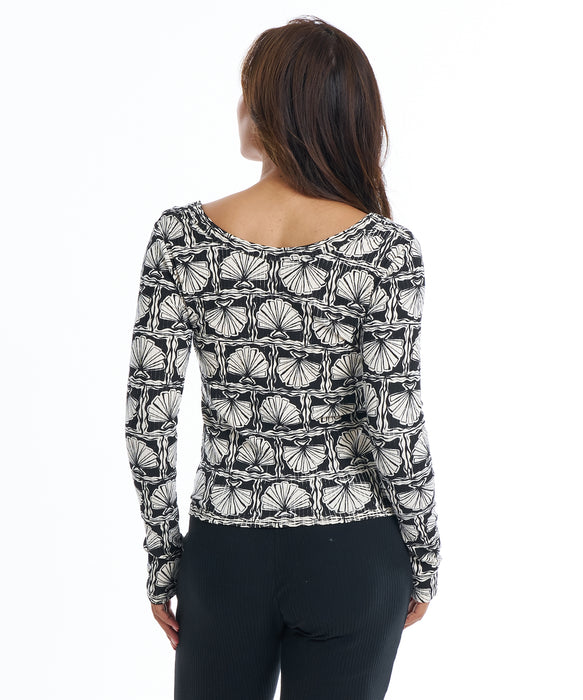 BILLABONG ウィメンズ 2WAY BABY FIT RIB LS ロンT 【2026年春夏モデル】 BPB / M