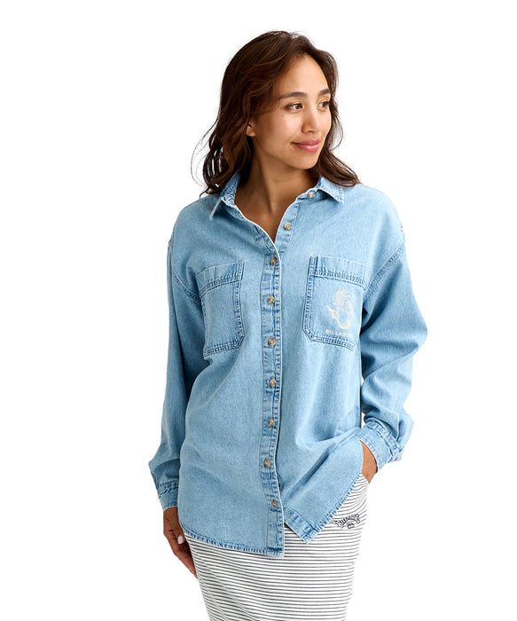 BILLABONG ウィメンズ DOWN THE COAST 長袖シャツ 【2026年春夏モデル】 BLB0 / M