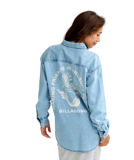 BILLABONG ウィメンズ DOWN THE COAST 長袖シャツ 【2026年春夏モデル】 BLB0 / M