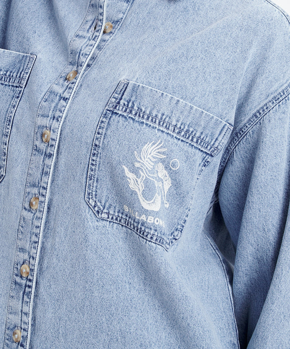 BILLABONG ウィメンズ DOWN THE COAST 長袖シャツ 【2026年春夏モデル】 BLB0 / M