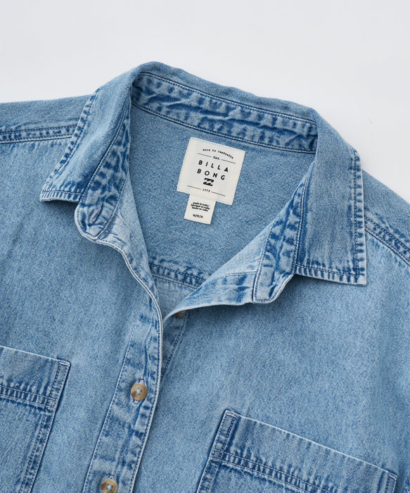 BILLABONG ウィメンズ DOWN THE COAST 長袖シャツ 【2026年春夏モデル】 BLB0 / M