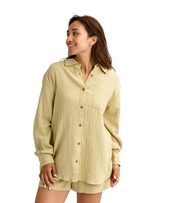 BILLABONG ウィメンズ WANDERER SOLID LS WV 長袖シャツ 【2026年春夏モデル】 CAC / S