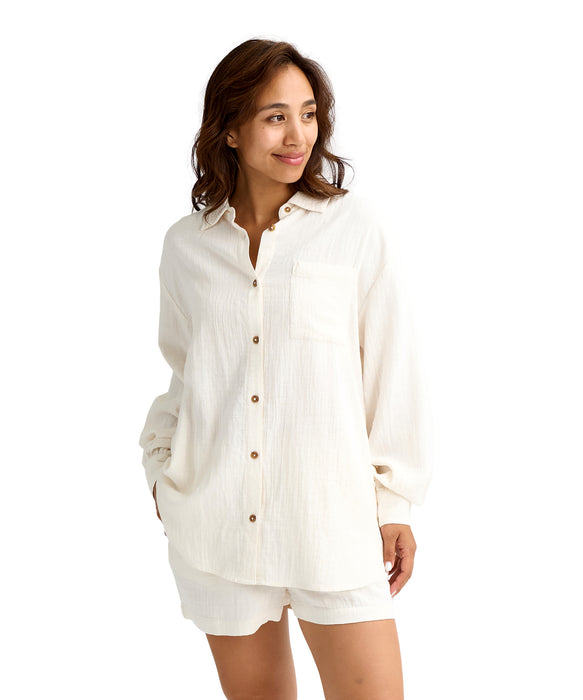 BILLABONG ウィメンズ WANDERER SOLID LS WV 長袖シャツ 【2026年春夏モデル】 SCS1 / S