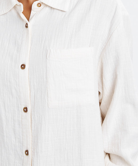 BILLABONG ウィメンズ WANDERER SOLID LS WV 長袖シャツ 【2026年春夏モデル】 SCS1 / S