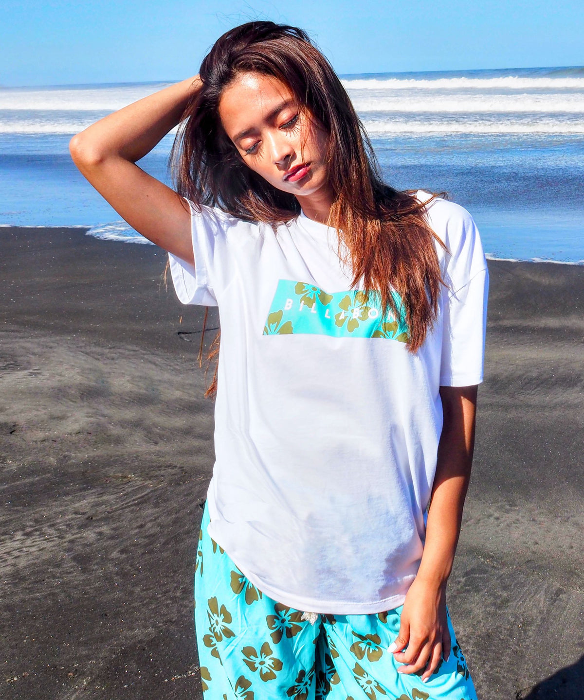 OUTLET】BILLABONG ウィメンズ RECTANGLE TEE 【BOY FIT】Tシャツ