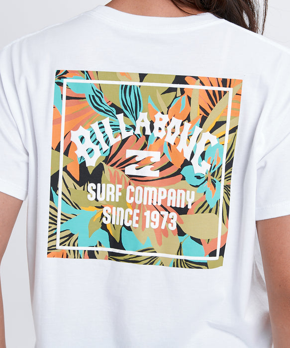 BILLABONG ウィメンズ BACK SQUARE BOY FIT  Tシャツ 【2026年春夏モデル】 BLM / M