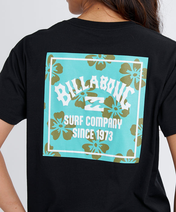 BILLABONG ウィメンズ BACK SQUARE BOY FIT  Tシャツ 【2026年春夏モデル】 OCS / L
