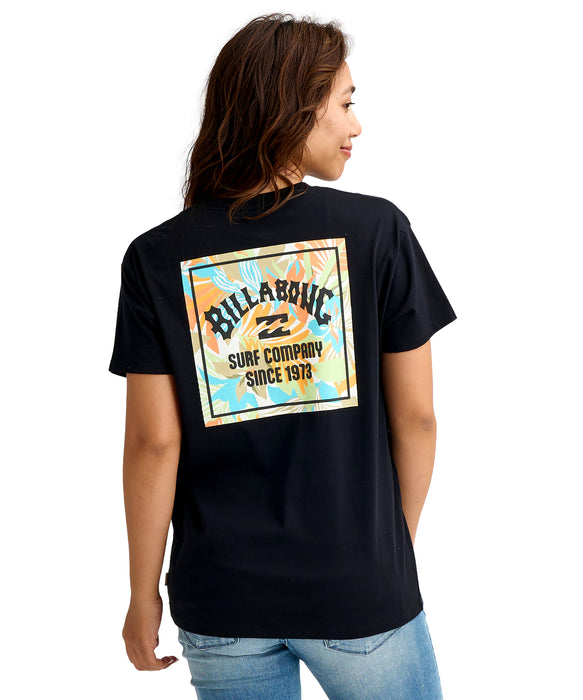 BILLABONG ウィメンズ BACK SQUARE BOY FIT  Tシャツ 【2026年春夏モデル】 SCS / M