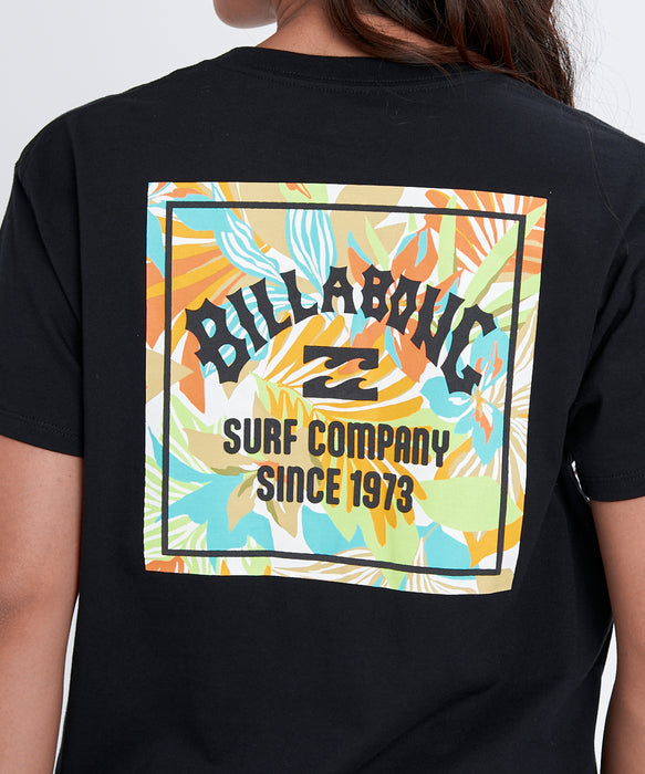 BILLABONG ウィメンズ BACK SQUARE BOY FIT  Tシャツ 【2026年春夏モデル】 SCS / M