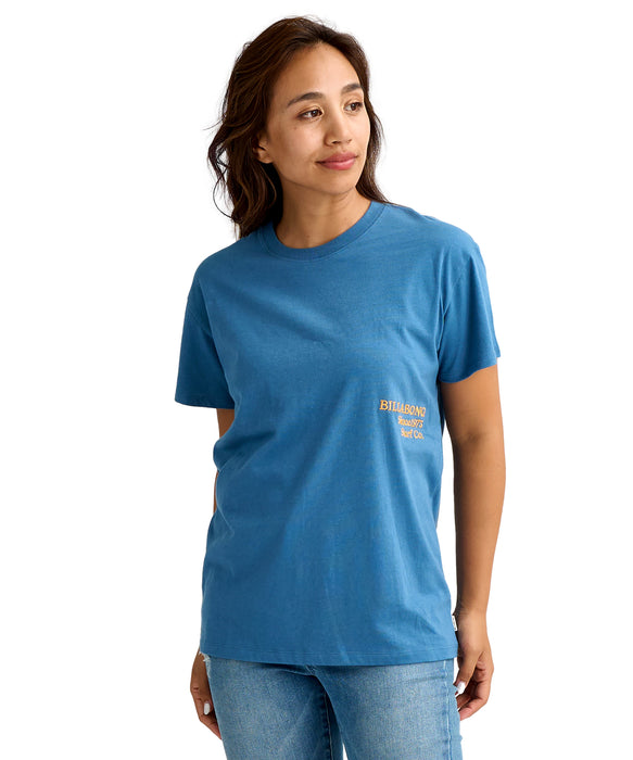 BILLABONG ウィメンズ EMB LOGO BOY FIT TEE Tシャツ 【2026年春夏モデル】 IND / M