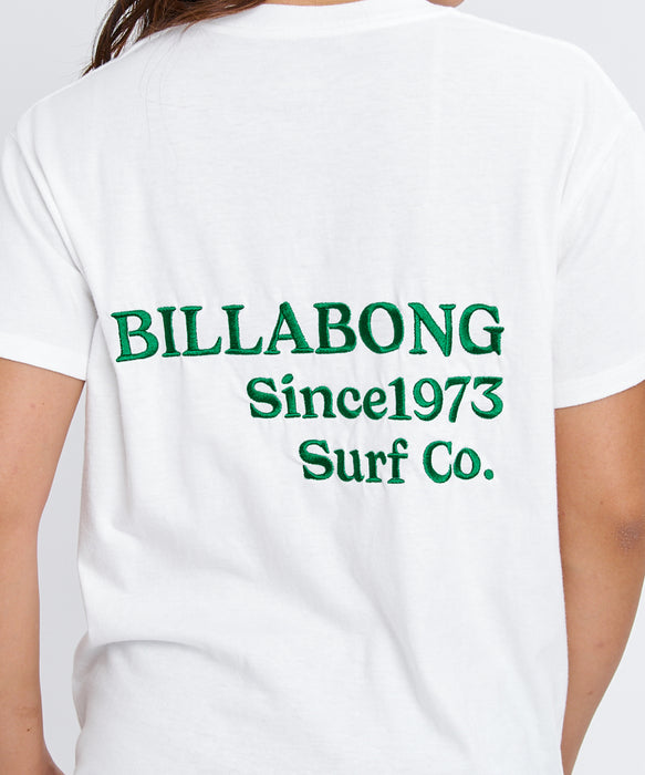BILLABONG ウィメンズ EMB LOGO BOY FIT TEE Tシャツ 【2026年春夏モデル】 SCS / L
